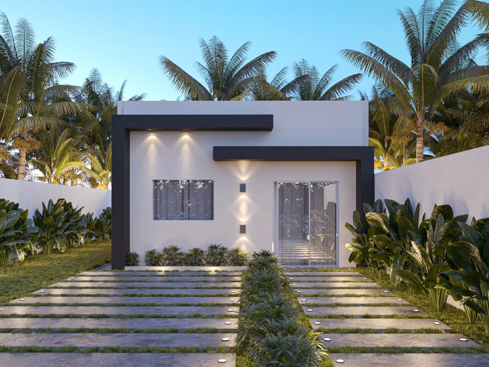 Casa construída pela JFJ, fachada