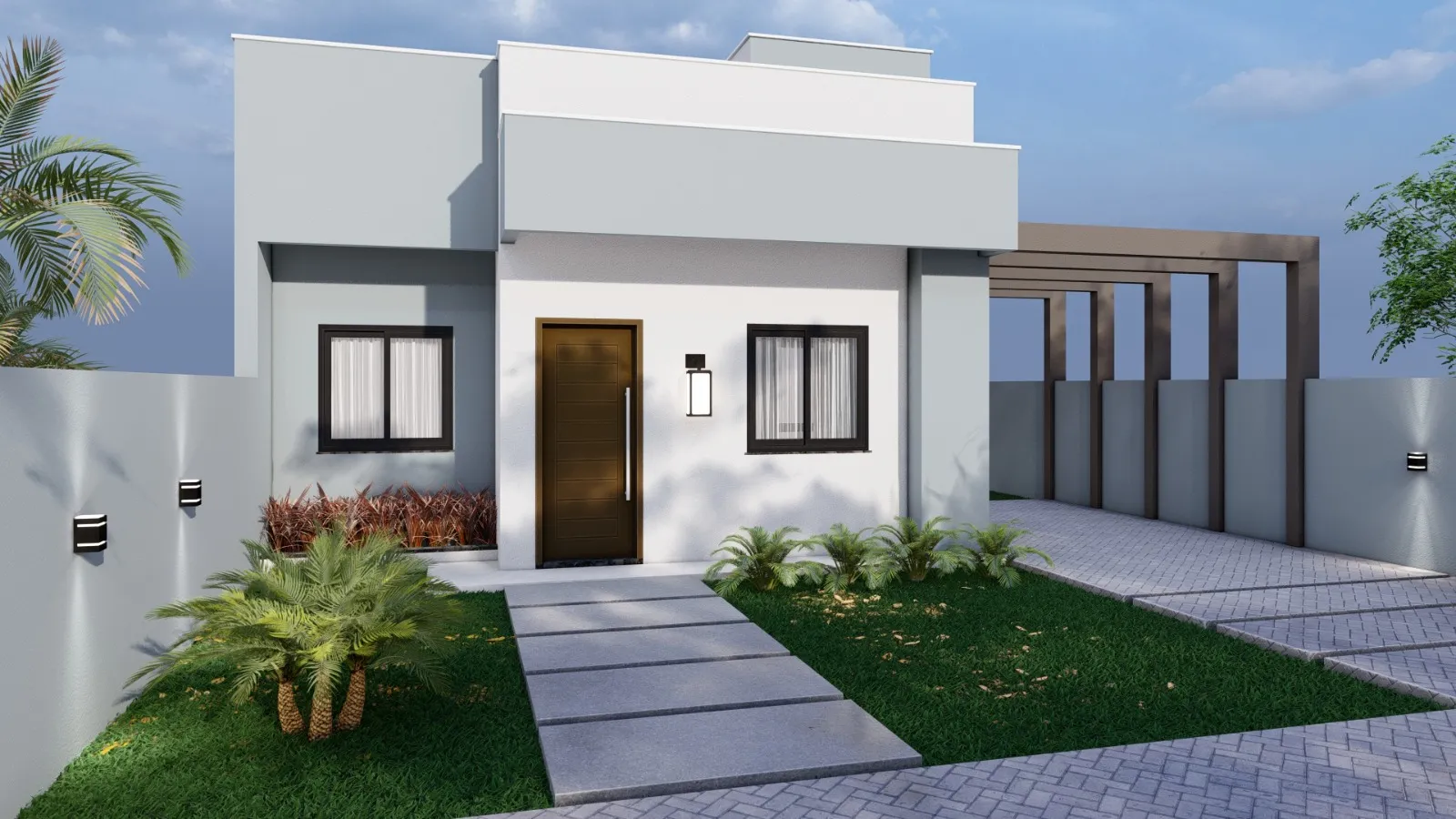 Projeto de casa com financiamento, perspectiva